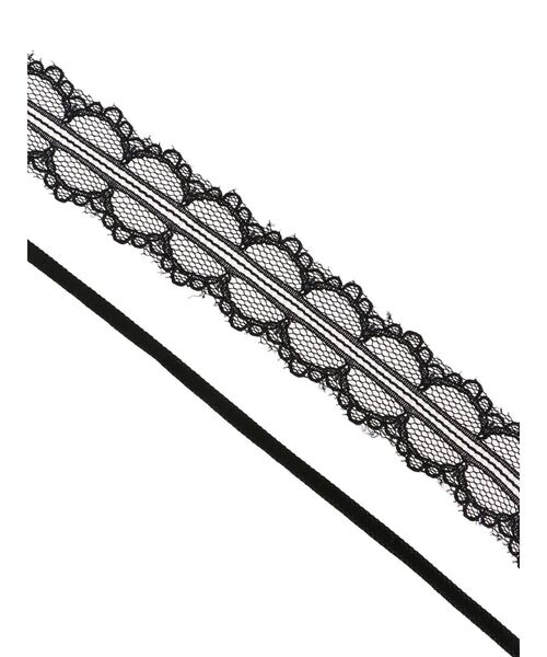 jouetie(ジュエティ)の「レースリボンチョーカー(チョーカー・レディース・ブラック/ピンク/オフホワイト・FREE)」の6枚目の写真