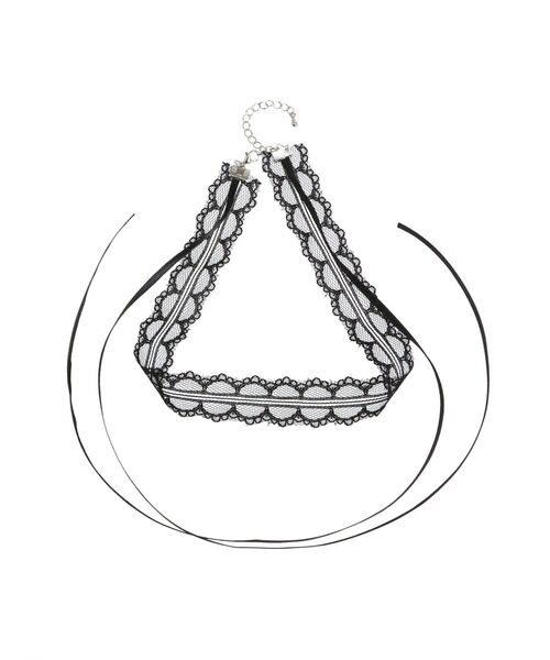 jouetie(ジュエティ)の「レースリボンチョーカー(チョーカー・レディース・ブラック/ピンク/オフホワイト・FREE)」の10枚目の写真