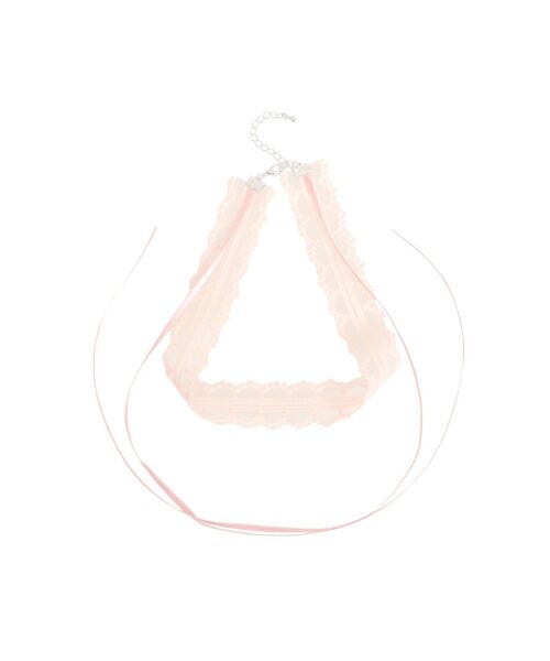 jouetie(ジュエティ)の「レースリボンチョーカー(チョーカー・レディース・ブラック/ピンク/オフホワイト・FREE)」の3枚目の写真