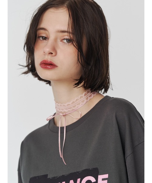 jouetie(ジュエティ)の「レースリボンチョーカー(チョーカー・レディース・ブラック/ピンク/オフホワイト・FREE)」の5枚目の写真