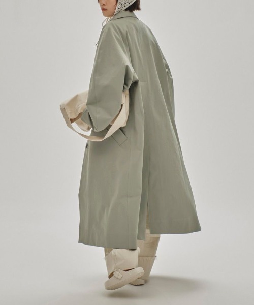 TODAYFUL(トゥデイフル)の「TODAYFUL Soutiencollar Spring Coat 12510004(ステンカラーコート・レディース・ネイビー/グリーン/オフホワイト・36/38)」の9枚目の写真