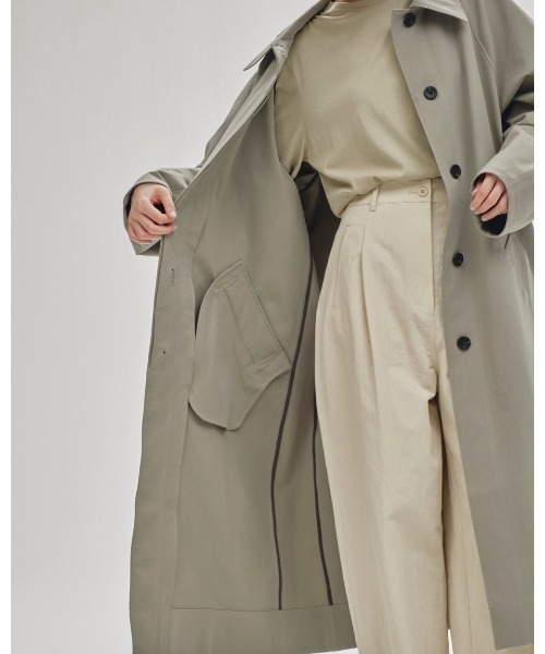 TODAYFUL(トゥデイフル)の「TODAYFUL Soutiencollar Spring Coat 12510004(ステンカラーコート・レディース・ネイビー/グリーン/オフホワイト・36/38)」の13枚目の写真