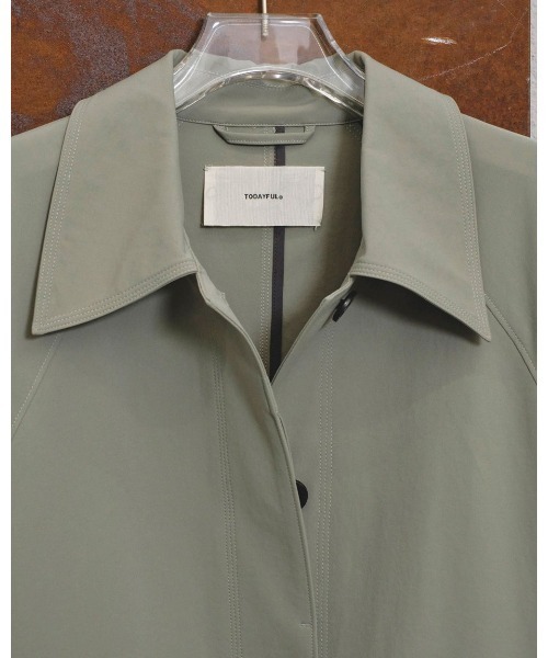 TODAYFUL(トゥデイフル)の「TODAYFUL Soutiencollar Spring Coat 12510004(ステンカラーコート・レディース・ネイビー/グリーン/オフホワイト・36/38)」の19枚目の写真