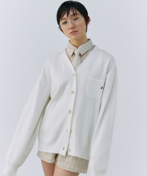 トップス JOSE MOON MOON POINT KNIT CARDIGAN JOSE MOON ニット セーター ZIP KNIT CARDIGAN/ジップニット