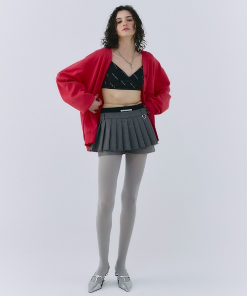 JOSE MOON(ジョゼムーン)の「MOON POINT KNIT CARDIGAN/ムーンポイントニットカーディガン(カーディガン/ボレロ・レディース・グレー/ブラック/ホワイト/ピンク・FREE)」の8枚目の写真