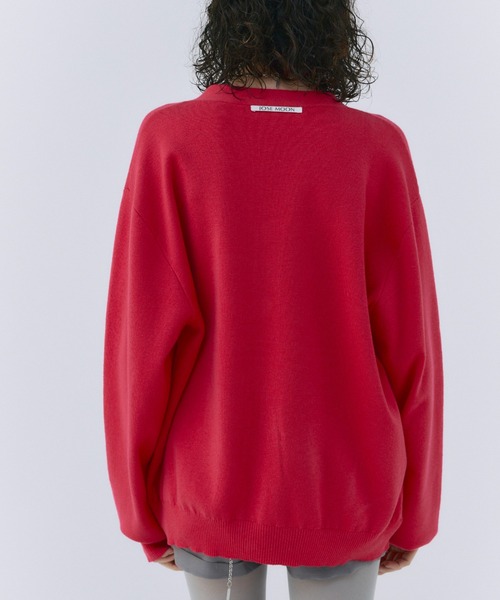 JOSE MOON(ジョゼムーン)の「MOON POINT KNIT CARDIGAN/ムーンポイントニットカーディガン(カーディガン/ボレロ・レディース・グレー/ブラック/ホワイト/ピンク・FREE)」の13枚目の写真