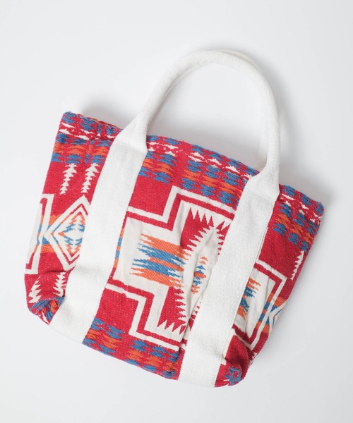 PENDLETON（ペンドルトン）の「【PE2】【PENDLETON/ペンドルトン】JAQUARD MINI TOTE ジャガード ミニ トートバッグ（トートバッグ・レディース・レッド/チャコールグレー・FREE）」の7枚目の写真