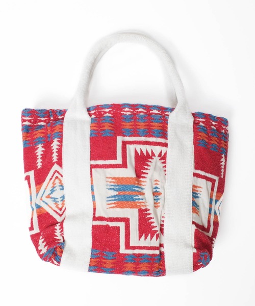 PENDLETON（ペンドルトン）の「【PE2】【PENDLETON/ペンドルトン】JAQUARD MINI TOTE ジャガード ミニ トートバッグ（トートバッグ・レディース・レッド/チャコールグレー・FREE）」の8枚目の写真