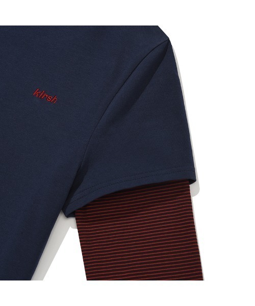 tシャツ KIRSH STRIPE LAYERED T-SHIRT 2PACK キルシー ストライプ レイヤード Tシャツ レディース KIRSH STRIPE LAYERED T-SHIRT 2PACK キルシー ストライプ