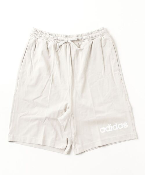adidas(アディダス)の「アディダス adidas エッセンシャルズ リニア シングルジャージー ショーツ(その他パンツ・メンズ・ブラック/グレー・S/M/L/LL/3L)」の1枚目の写真