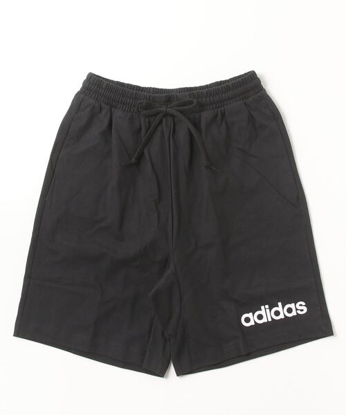 adidas(アディダス)の「アディダス adidas エッセンシャルズ リニア シングルジャージー ショーツ(その他パンツ・メンズ・ブラック/グレー・S/M/L/LL/3L)」の2枚目の写真