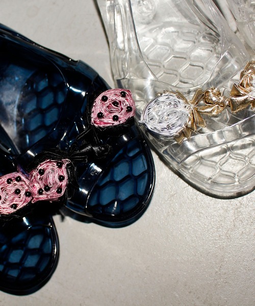 HEY!MrsROSE（ヘイミセスローズ）の「HEY! Mrs ROSE(ヘイ！ミセスローズ)クリアイチゴサンダル（サンダル・レディース・ブラック/クリア/パープル・23.5cm/24.5cm）」の17枚目の写真