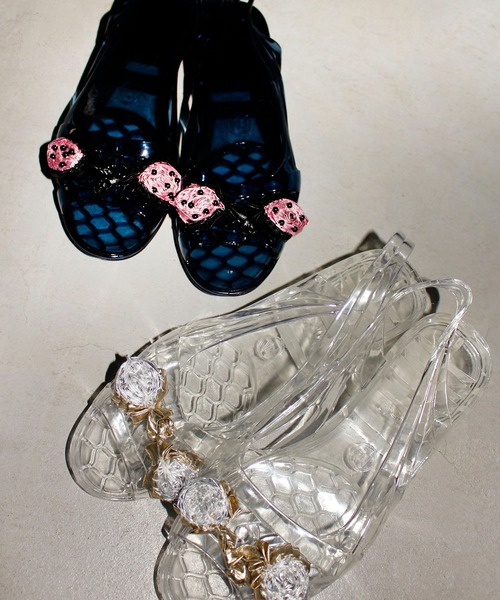 HEY!MrsROSE（ヘイミセスローズ）の「HEY! Mrs ROSE(ヘイ！ミセスローズ)クリアイチゴサンダル（サンダル・レディース・ブラック/クリア/パープル・23.5cm/24.5cm）」の18枚目の写真