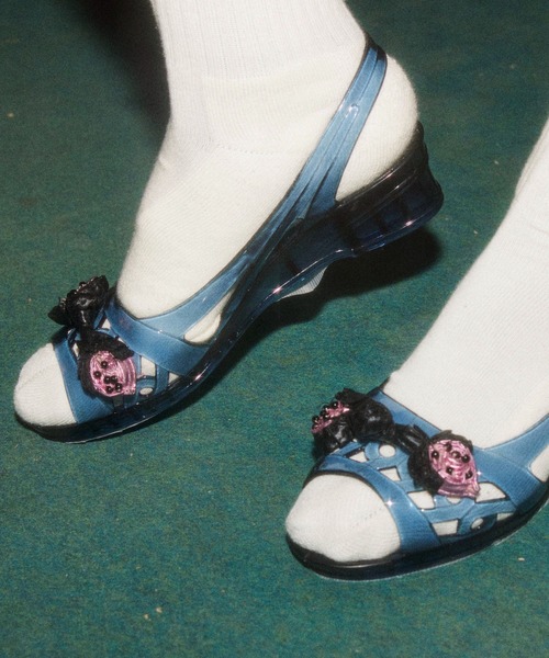 HEY!MrsROSE（ヘイミセスローズ）の「HEY! Mrs ROSE(ヘイ！ミセスローズ)クリアイチゴサンダル（サンダル・レディース・ブラック/クリア/パープル・23.5cm/24.5cm）」の11枚目の写真