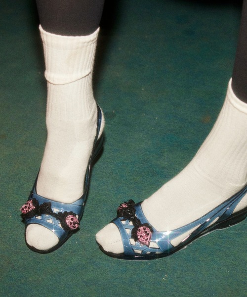 HEY!MrsROSE（ヘイミセスローズ）の「HEY! Mrs ROSE(ヘイ！ミセスローズ)クリアイチゴサンダル（サンダル・レディース・ブラック/クリア/パープル・23.5cm/24.5cm）」の14枚目の写真