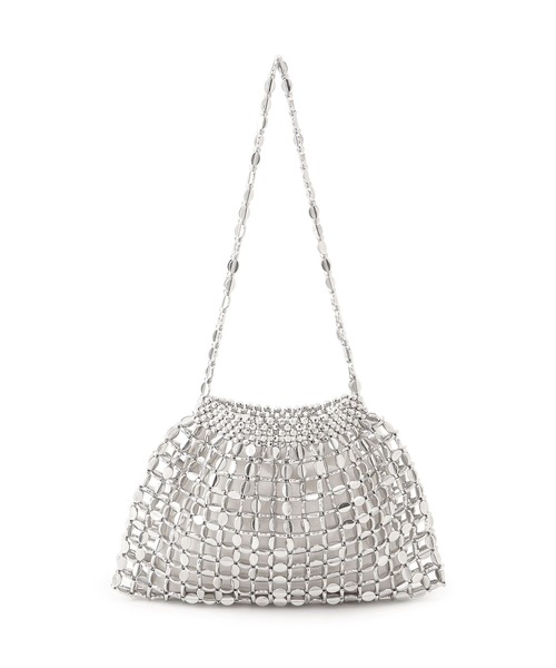 VIS(ビス)の「ビーズ2WAYバッグ(ハンドバッグ・レディース・シルバー・FREE)」の11枚目の写真