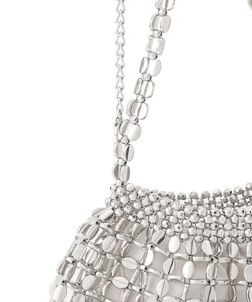 VIS(ビス)の「ビーズ2WAYバッグ(ハンドバッグ・レディース・シルバー・FREE)」の13枚目の写真