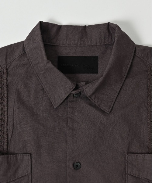 ADAM PATEK(アダムパテック)の「【ADAMPATEK/アダムパテック】overdyed cuban shirt/製品染めキューバシャツ(シャツ/ブラウス・メンズ・チャコールグレー/ブラック・2/1)」の11枚目の写真