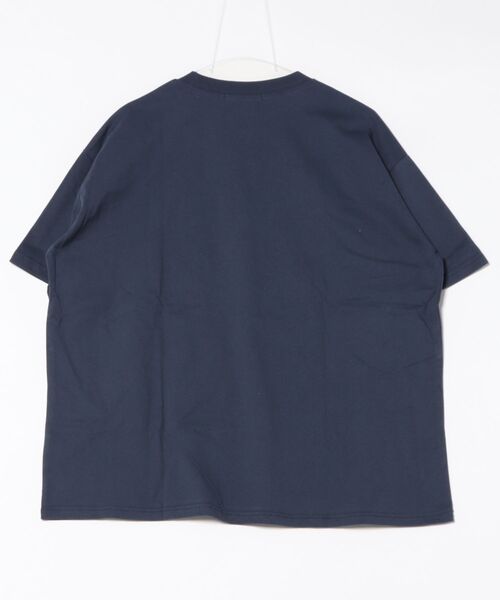 GORGE(ゴージ)の「《フラワー刺しゅう×ロゴ映え》ルーズTシャツ(Tシャツ/カットソー・レディース・スミクロ/ネイビー/オフホワイト/ボルドー・F)」の5枚目の写真