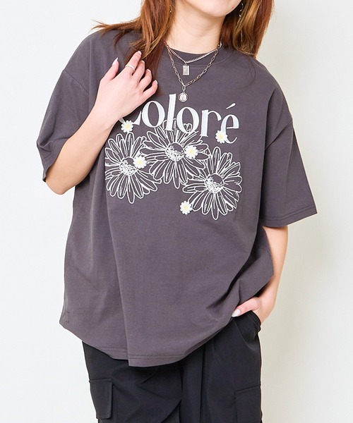 新品未使用♡ フラワーロゴTシャツ tシャツ 3D GRAPHIC T-SHIRT (FLOWER) レディース : ZOZOTOWN