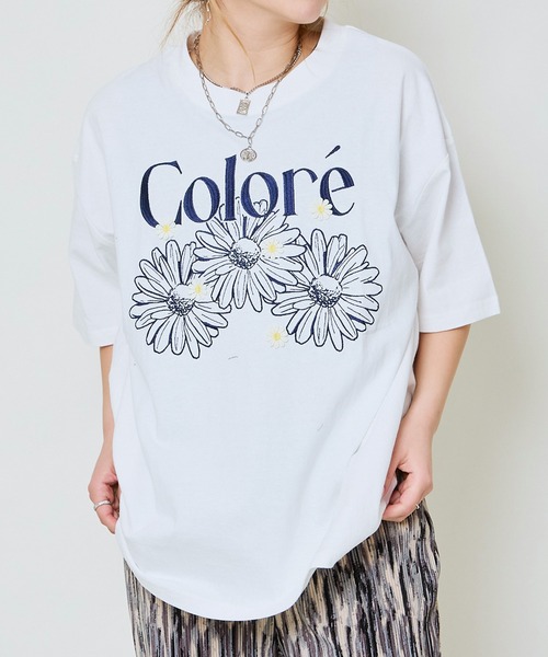 新品未使用♡ フラワーロゴTシャツ セール】フラワーロゴTシャツ（Tシャツ/カットソー）｜INGNI