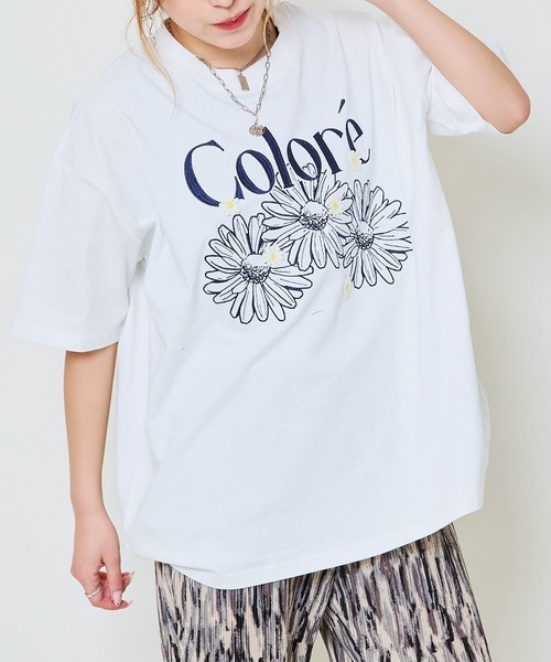 ジャンポールゴルチエ フェム フラワーモチーフ シアード Tシャツ 130037_1_l.webp