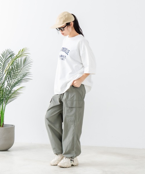 DISCUS(ディスカス)の「【DISCUS/ディスカス】ヘビーウェイトロゴBIGTシャツ(Tシャツ/カットソー・レディース・オフホワイト/グリーン/レッド/チャコールグレー/ブラック/ブルー・LARGE/MEDIUM)」の9枚目の写真