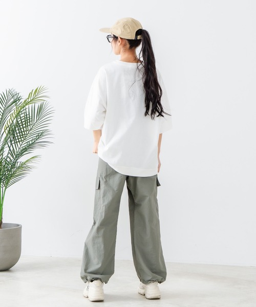 DISCUS(ディスカス)の「【DISCUS/ディスカス】ヘビーウェイトロゴBIGTシャツ(Tシャツ/カットソー・レディース・オフホワイト/グリーン/レッド/チャコールグレー/ブラック/ブルー・LARGE/MEDIUM)」の10枚目の写真