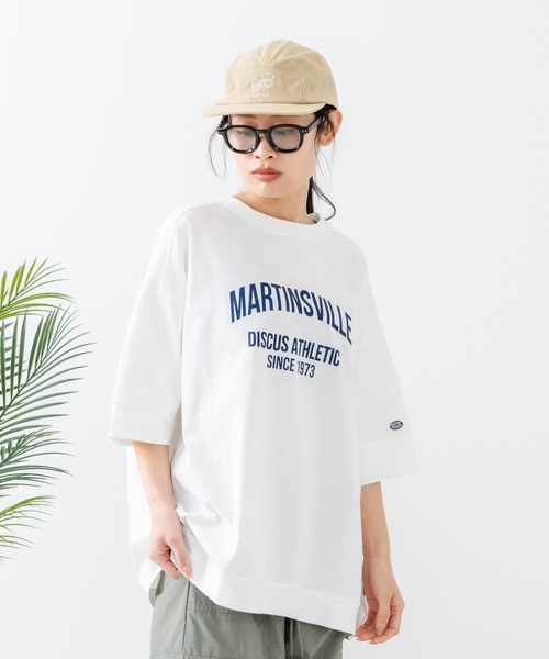 DISCUS(ディスカス)の「【DISCUS/ディスカス】ヘビーウェイトロゴBIGTシャツ(Tシャツ/カットソー・レディース・オフホワイト/グリーン/レッド/チャコールグレー/ブラック/ブルー・LARGE/MEDIUM)」の12枚目の写真