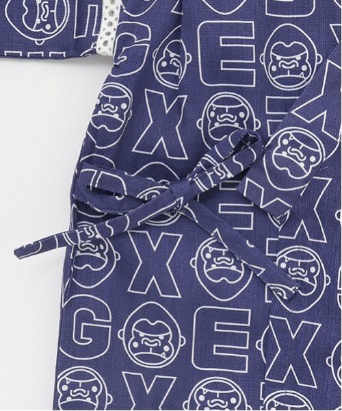 セール】ファニーゴリラ総柄甚平（浴衣）｜XLARGE KIDS