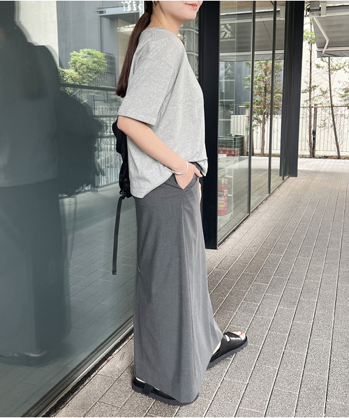 JOURNAL STANDARD（ジャーナルスタンダード）の「《追加》汗ジミ防止天竺ビッグT（Tシャツ/カットソー・レディース・ホワイト/ベージュ/ブラック系その他/チャコールグレー・FREE）」の20枚目の写真