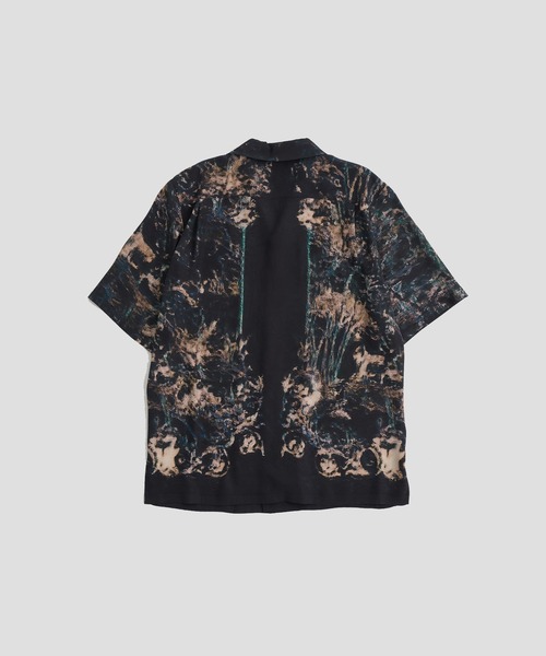 TAAKK（ターク）の「【TAAKK/ターク】SILK OPEN COLLAR SHIRT（シャツ/ブラウス・メンズ・ベージュ/ブラック・1/2/3）」の4枚目の写真