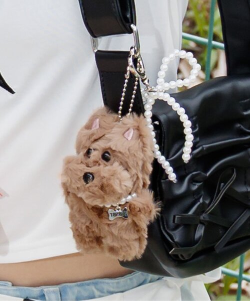 algy(アルジー)の「オシャいぬチャーム(その他雑貨・キッズ・ブラウン・FREE)」の1枚目の写真