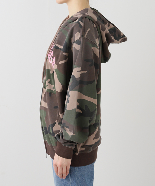 WOKE EDGE / ウォークエッジ SPLAYED CAMO ZIP HOODIE（パーカー