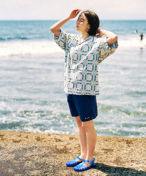 417 EDIFICE（フォーワンセブンエディフィス）の「スクエア エンブロイダリー シャツ（シャツ/ブラウス・メンズ・ホワイト系その他/グリーン/ブルー/エメラルドブルー・MEDIUM/LARGE）」の5枚目の写真