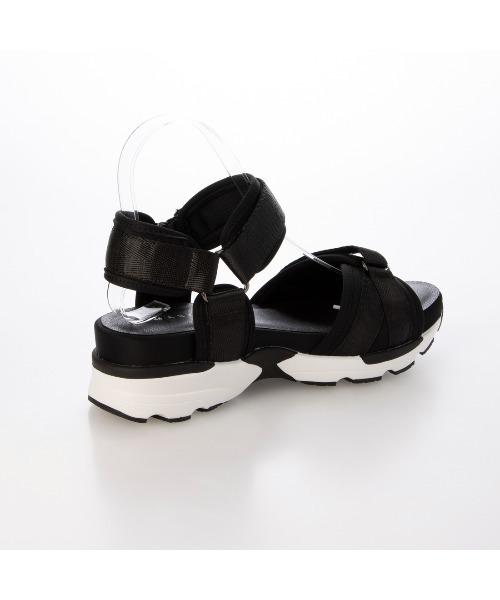 カリーノ（carino）/厚底クロスベルトスポーツサンダル セール】厚底クロスベルトスポーツサンダル（サンダル）｜carino