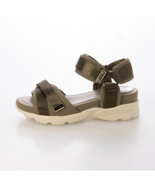 carino(カリーノ)の「厚底クロスベルトスポーツサンダル(サンダル・レディース・アイボリー/ブラック/デザートカモ・L/M/S)」の14枚目の写真