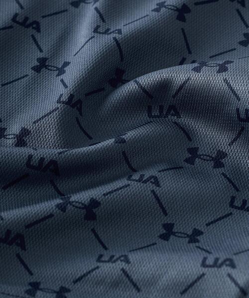 UNDER ARMOUR(アンダーアーマー)の「UAアーマードライ マイクロ モノグラム ポロ(ゴルフ/メンズ)(ポロシャツ・メンズ・グレー系その他・L/M/XL/2XL/S)」の7枚目の写真