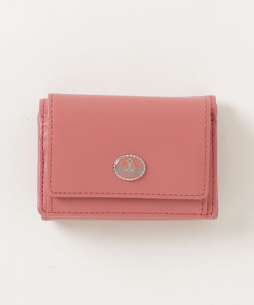Vivienne Westwood(ヴィヴィアンウエストウッド)の「VINTAGE ORB LEATHER TRIFOLD WALLET MINI(財布・メンズ・ブラック/ライトピンク/ピンク・FREE)」の3枚目の写真