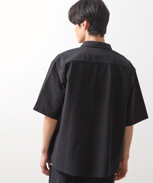 THE SHOP TK （ザ ショップ ティーケー ）の「パーフェクテックツイル5分袖シャツ【セットアップ可/吸水速乾/UVカット/アンチピリング】（シャツ/ブラウス・メンズ・チャコールグレー/ブラック・03/02/04）」の13枚目の写真