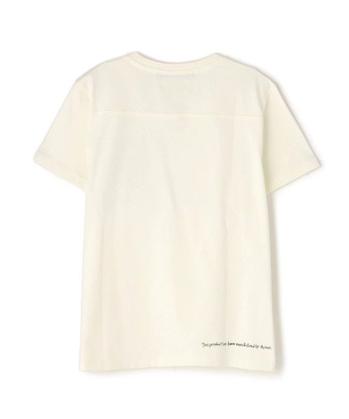 AVIREX(アヴィレックス)の「MILITARY ORGANDY POCKET T-SHIRT/ミリタリーオーガンジーポケットTシャツ(Tシャツ/カットソー・レディース・チャコールグレー/ブルー/オフホワイト・S/M/L)」の7枚目の写真