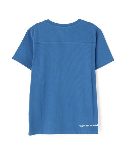 AVIREX(アヴィレックス)の「MILITARY ORGANDY POCKET T-SHIRT/ミリタリーオーガンジーポケットTシャツ(Tシャツ/カットソー・レディース・チャコールグレー/ブルー/オフホワイト・S/M/L)」の9枚目の写真
