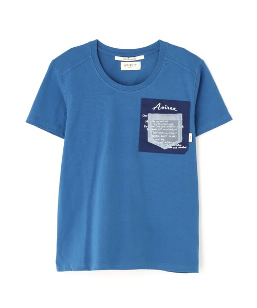 AVIREX(アヴィレックス)の「MILITARY ORGANDY POCKET T-SHIRT/ミリタリーオーガンジーポケットTシャツ(Tシャツ/カットソー・レディース・チャコールグレー/ブルー/オフホワイト・S/M/L)」の17枚目の写真