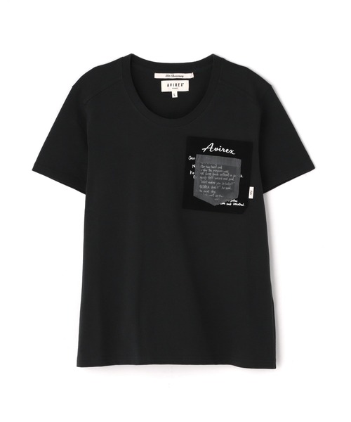 AVIREX(アヴィレックス)の「MILITARY ORGANDY POCKET T-SHIRT/ミリタリーオーガンジーポケットTシャツ(Tシャツ/カットソー・レディース・チャコールグレー/ブルー/オフホワイト・S/M/L)」の21枚目の写真