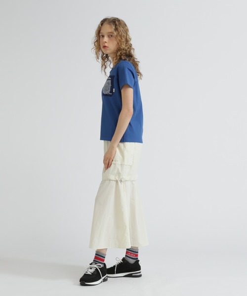 AVIREX(アヴィレックス)の「MILITARY ORGANDY POCKET T-SHIRT/ミリタリーオーガンジーポケットTシャツ(Tシャツ/カットソー・レディース・チャコールグレー/ブルー/オフホワイト・S/M/L)」の15枚目の写真