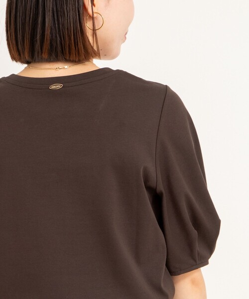 「NOLLEY'S」 長袖カットソー 38 ブラウン レディース NOLLEY'S - NOLLEY'S ノーリーズ ボリュームスリーブ カットソー