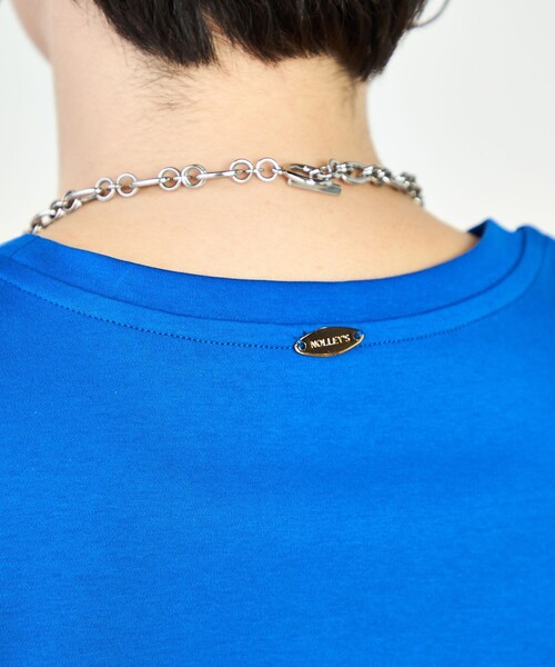 NOLLEY’S（ノーリーズ）の「高機能 LA＋スムース5分袖プルオーバーカットソー（Tシャツ/カットソー・レディース・ホワイト/ブルー/ベージュ/チャコールグレー/ネイビー/ダークブラウン/レッド・36/38）」の8枚目の写真