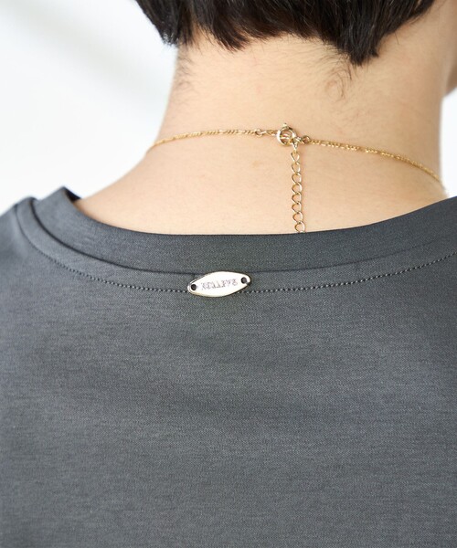 NOLLEY’S（ノーリーズ）の「高機能 LA＋スムース5分袖プルオーバーカットソー（Tシャツ/カットソー・レディース・ホワイト/ブルー/ベージュ/チャコールグレー/ネイビー/ダークブラウン/レッド・36/38）」の22枚目の写真