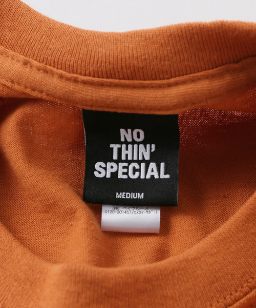 NOTHIN SPECIAL(ナッシンスペシャル)の「【NOTHIN SPECIAL/ナッシンスペシャル】 NEVER FREE TEE(Tシャツ/カットソー・レディース・オレンジ・MEDIUM)」の7枚目の写真