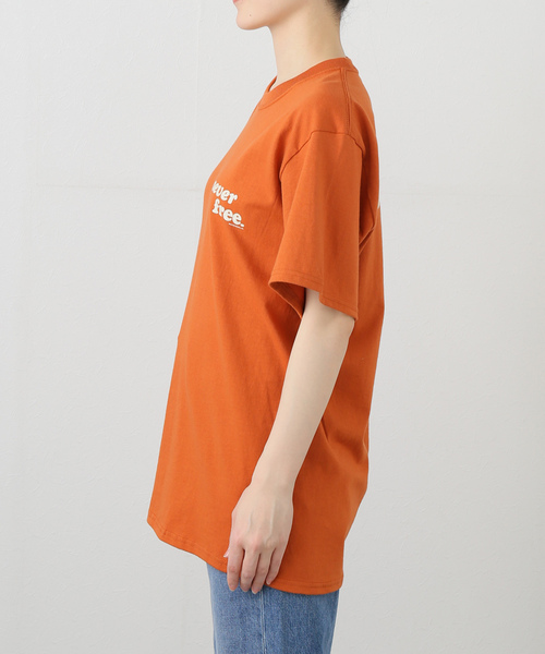 NOTHIN SPECIAL(ナッシンスペシャル)の「【NOTHIN SPECIAL/ナッシンスペシャル】 NEVER FREE TEE(Tシャツ/カットソー・レディース・オレンジ・MEDIUM)」の11枚目の写真